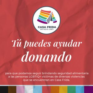 Tú puedes ayudar donando - Casa Frida