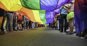 Bandera LGBT Marcha