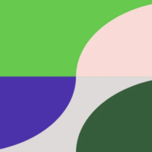 Portada del micrositio "¿Qué dicen los datos públicos? Radiografía de la violencia obstétrica y la muerte materna". Está ilustrada con varias formas geométricas de colores.